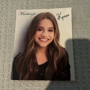 Mackenzie Ziegler signed poster